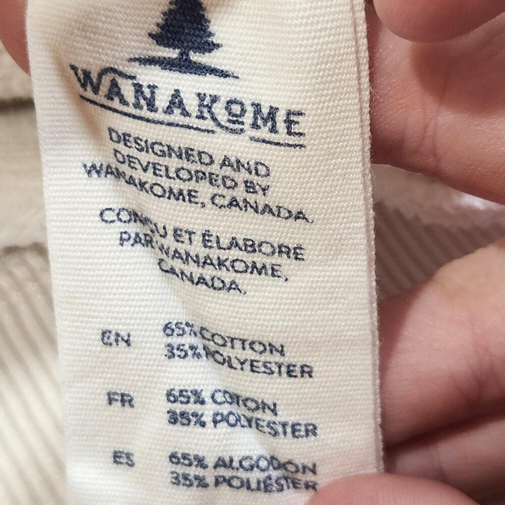 Wanakome Sweatshirt Womens Medium Multicolor Striped 1/4 Zip Collared Pullover - Picture 4 of 9